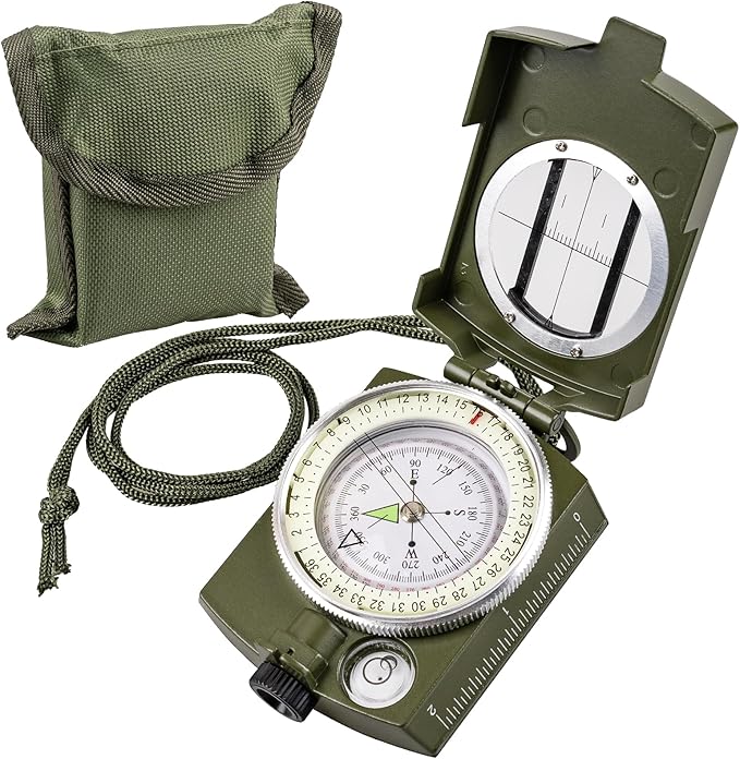 Hiking Compass for Survival with– Waterproof Durable and
