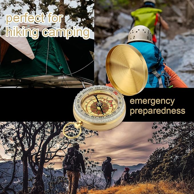 2pcs Survival Compass for Hiking