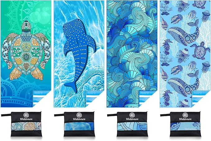 Microfiber Thin Lightweight Beach Towel Sand Free Quick