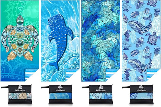 Microfiber Thin Lightweight Beach Towel Sand Free Quick