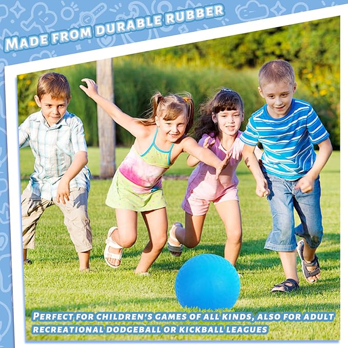 LovesTown Playground Ball with Air Pump 8.5inch Inflatable