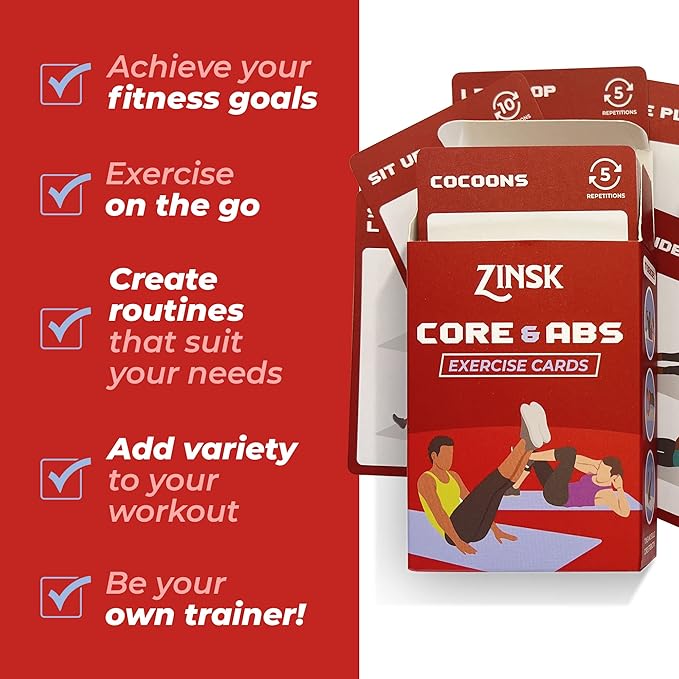 Abs and Core Exercise Cards â€“ 75+ Workout