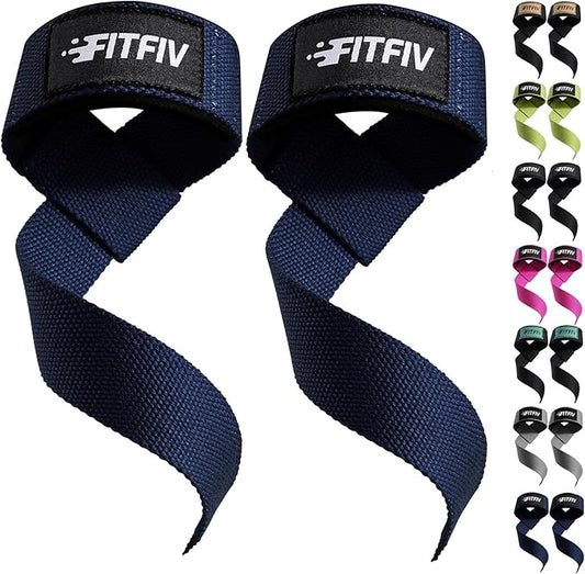 Lifting Straps for Weightlifting, Lifting Wrist Straps for Gym Strength Training, Neoprene-padded Wrist Cushion - Men & Women