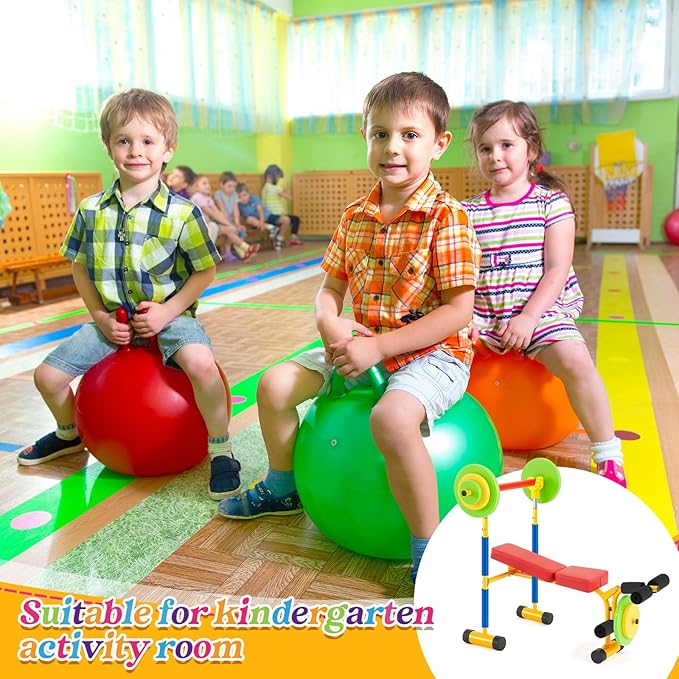 Meooeck Kids Weight Bench Set Fitness Exercise Equipment