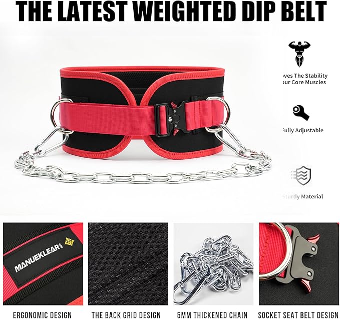 MANUEKLEAR Quick Locking Dip Belt 40 inchs