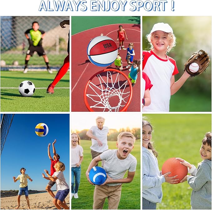 Libima 6 Pcs Multi Sport Ball Set Official