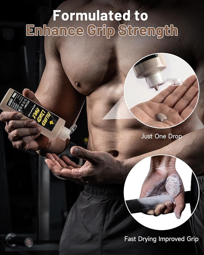 MANUEKLEAR 50/250ml Scented Gym Chalk Easy to Carry, Liquid Chalk Gym for Dry Hands and Enhance Grip, Lifting Chalk for Weightlifting, Gymnastics, Rock Climbing