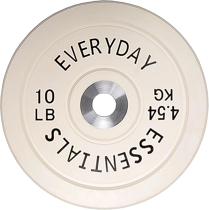 2-Inch Olympic Bumper Plates, Perfect Weight Plates for Weightlifting and Strength Training, Multiple Weights Available