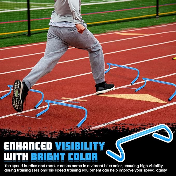 5 Pcs Speed Agility Training Hurdles Detachable Durable