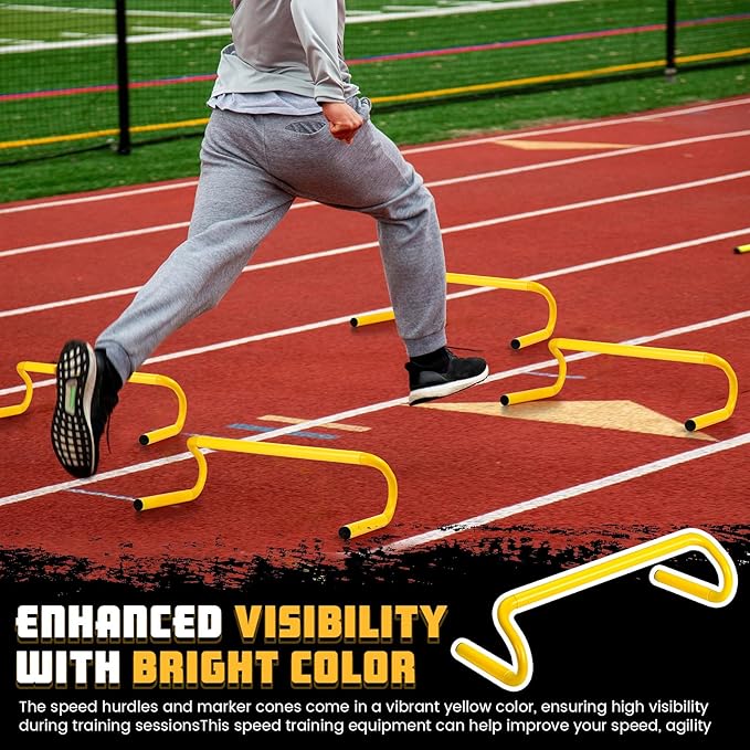 5 Pcs Speed Agility Training Hurdles Detachable Durable