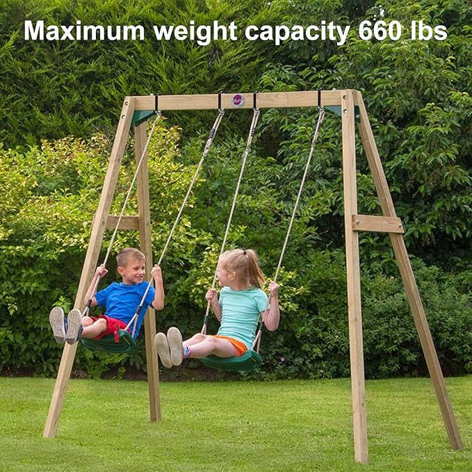 Heavy Duty Swing Hanger Swing Set Accessories for Wooden Sets Snap Hooks Hardware Swing Set Attachments Porch Playground Indoor/Outdoor 660LB Capacity (2 Pcs)