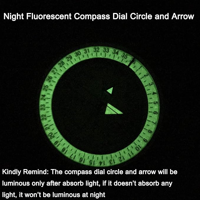 Military Compass Metal Lensatic Compass with Inclinometer