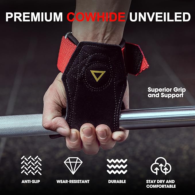 MANUEKLEAR Wrist Straps for Weightlifting