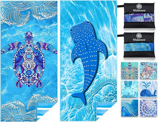 Microfiber Thin Lightweight Beach Towel Sand Free Quick