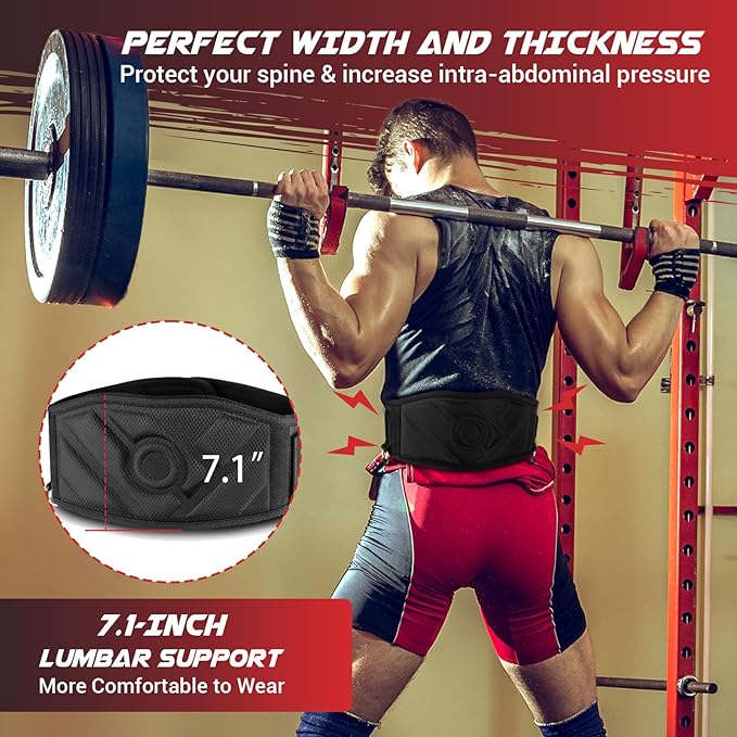 3-in-1 Weight Lifting Belt for Men 40.6 IN 350 LBS