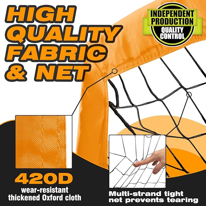 Kids Soccer Goals for Backyard 5×3, 6×4, 6×4, 9×5FT 9×5FT 2 2 Pieces