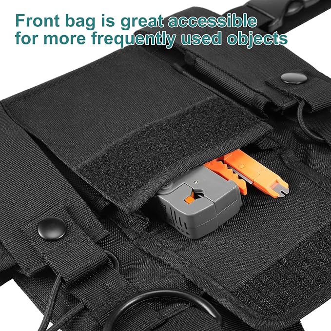 abcGoodefg Radio Chest Harness Chest Front Pack Pouch