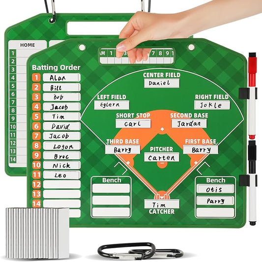 Magnetic Baseball Lineup Board，Baseball Lineup Cards Baseball Lineup 40 Sheets
