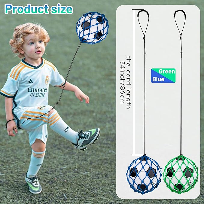 2PCS Soccer Ball Net Soccer Training Equipment 3, 4, 4, 5, 5, Vibrant