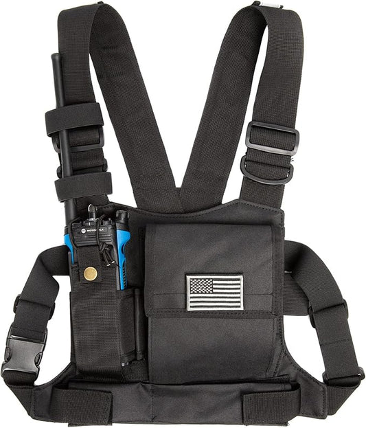 LUITON Radio Chest Harness with Reflective Strips Shoulder