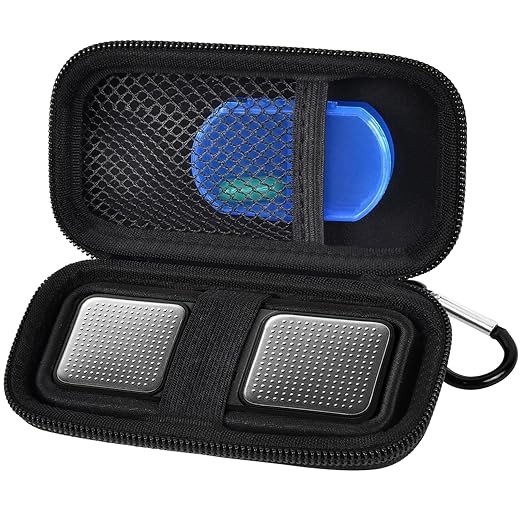 Heart Rate Monitor Case for AliveCor for KardiaMobile 1L 6L Personal EKG Monitor Storage Holder Fits for Cardiac Mobile Portable Heart Rate Monitor Bag Organizer (Pill Box Include) (Full Black)
