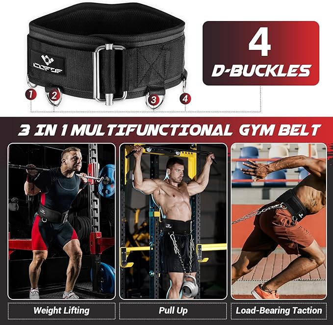 3-in-1 Weight Lifting Belt for Men 40.6 IN 350 LBS