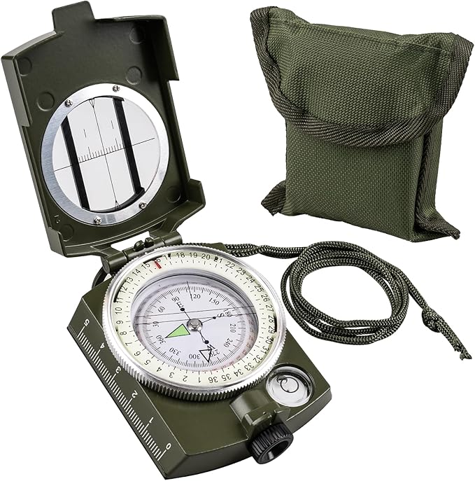 Hiking Compass for Survival with– Waterproof Durable and