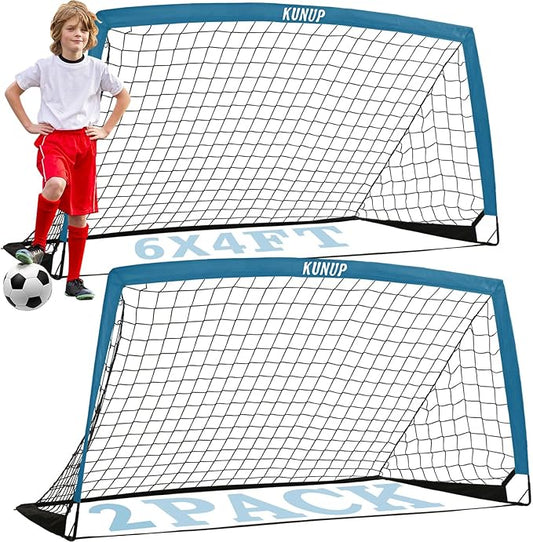 Kids Soccer Goals for Backyard 5×3, 6×4, 6×4, 9×5FT 9×5FT 2 2 Pieces