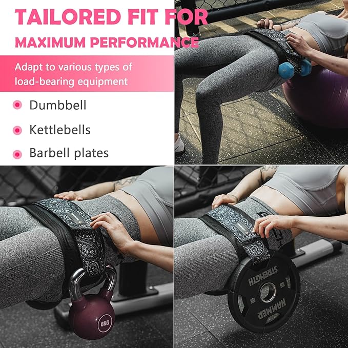 MANUEKLEAR Hip Thrust Belt for Women Glute Training