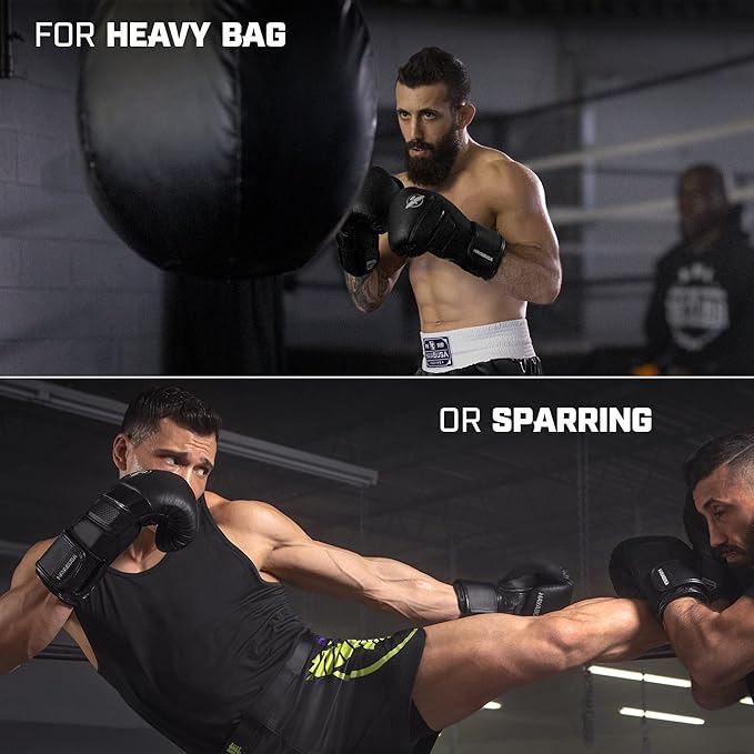 Hayabusa T3 Boxing Gloves for Men and Women Wrist and Knuckle Protection, Dual-X Hook and Loop Closure, Splinted Wrist Support, 5 Layer Foam Knuckle Padding