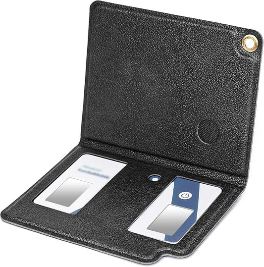 MGZNMTY Portable Hard Travel Case for AliveCor Kardia Mobile Card Heart Rate Monitor/Kardiamobile Card Personal EKG Monitor Devices (Case Only)(Black)