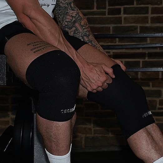 7mm Knee Sleeves Pro (1 Pair) for Weightlifting & Powerlifting - Premium Weightlifting Knee Sleeve for Men and Women - High Performance Neoprene Compression Sleeve for Squats & Lifting - IPF Approved (L)