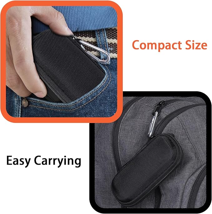 Hard Storge Case Replacement for AliveCor Kardia Mobile ECG Monitor Device 6/1L /SHANREN Heart Rate Monitors with Pill Organizer by Aenllosi