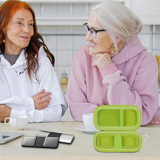 Heart Rate Monitor Case for AliveCor for KardiaMobile 1L 6L Personal EKG Monitor Storage Holder Fits for Cardiac Mobile Portable Heart Rate Monitor Bag Organizer (Pill Box Included) Green