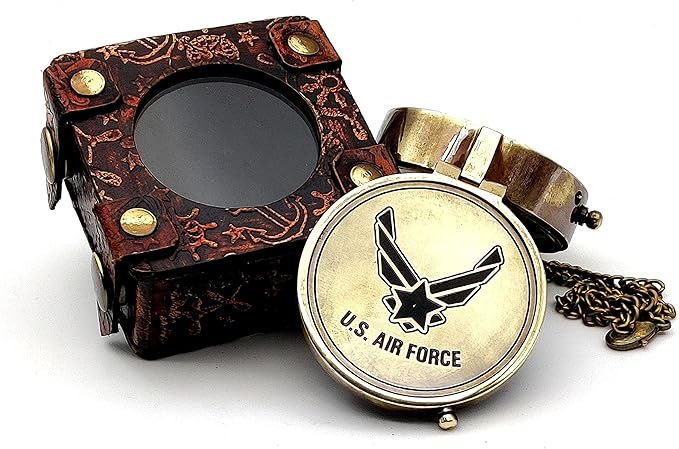 5MoonSun5's US AIR FORCE Engraved Brass Military Compass