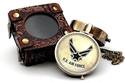 5MoonSun5's US AIR FORCE Engraved Brass Military Compass