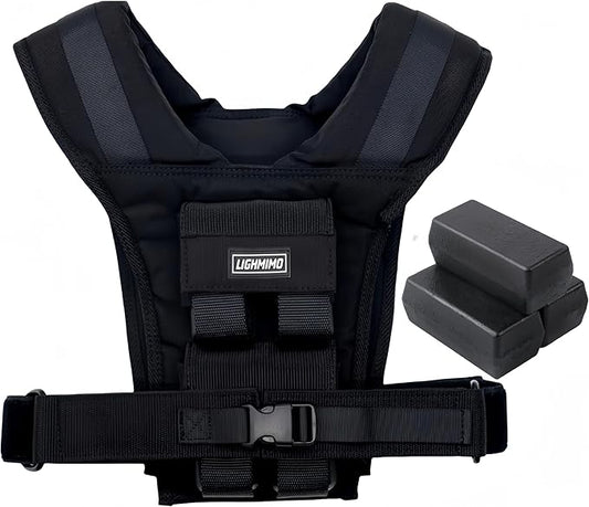 Men's Weighted Vests for Men Women, Slim Design 18lb 28lb 35lb Weighted Workout Vests With Adjustable Iron Weights, Heavy Duty Weighted Vest for Women Running Functional Fraining Machine washable