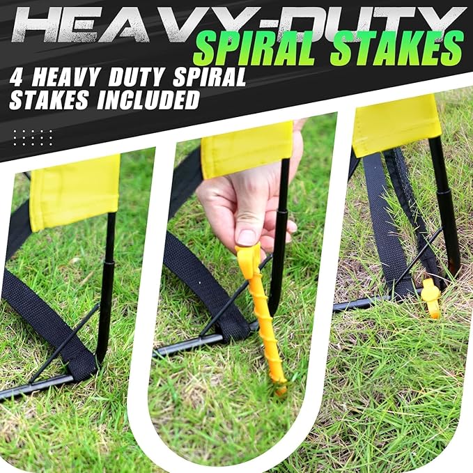 Kids Soccer Goal for Backyard 5×3, 6×4, 6×4, 9×5FT 9×5FT Easy