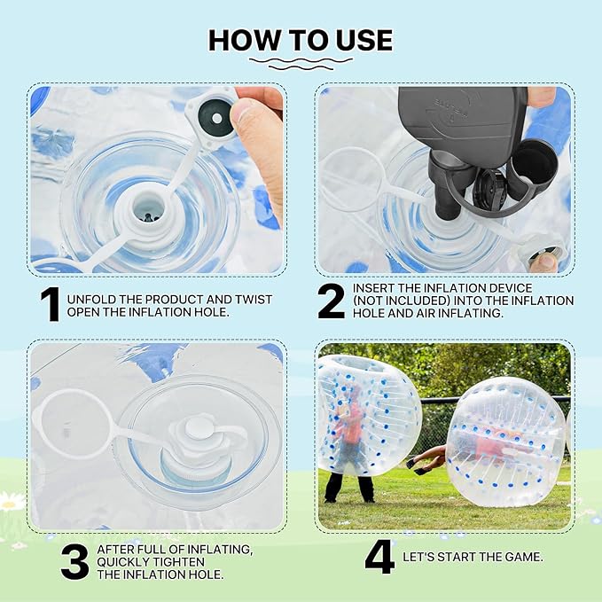 MADOG Inflatable Bumper Ball Body Zorb Ball