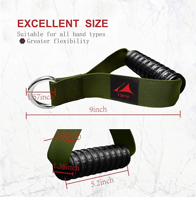 Heavy Duty Gym Workout Handles Attachment for Cable Machine,Resistance Band,Pulley System Home Exercise Equipment, Compatible with Bowflex,Total and Smith, Comfortable and Stronger Grip