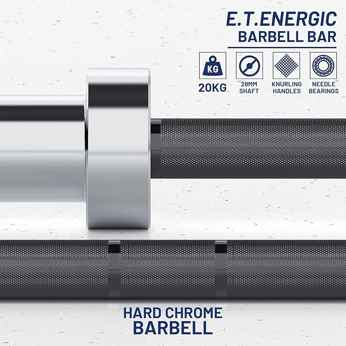 7ft Olympic Barbell Bar 45LB Load 1500-lbs Capacity Available 2" Olympic