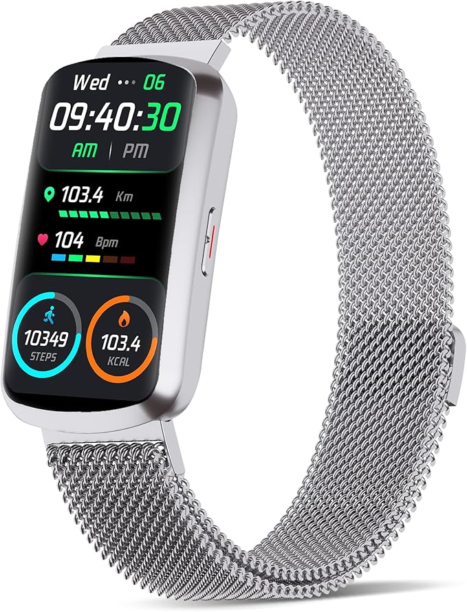 Health Fitness Tracker with 24/7 Heart Rate and Blood Pressure, Smart Watch with Blood Oxygen Monitor, 120+ Sport Mode, Sleep Tracking Waterproof Activity Tracker for Women Men