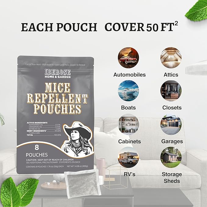 Mice Repellent Pouches 8 Odorant