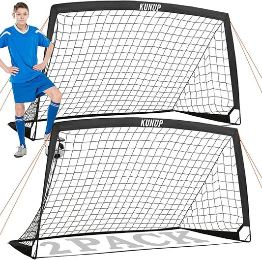 Kids Soccer Goals for Backyard 5×3, 6×4, 6×4, 9×5FT 9×5FT 2 2 Pieces