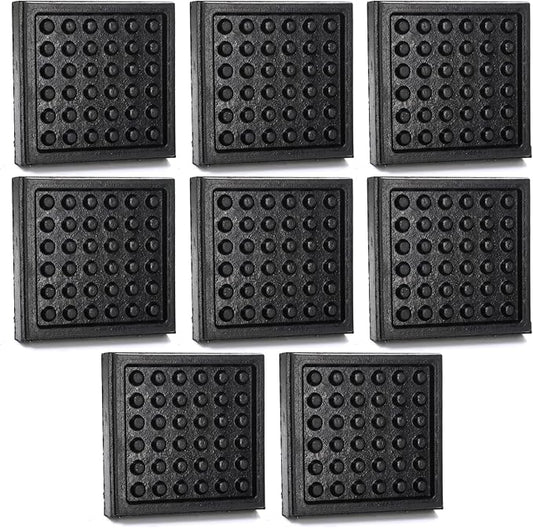 8 Pack Non Slip Exercise Equipment Mat 4 x 4 x 0.8 Inch