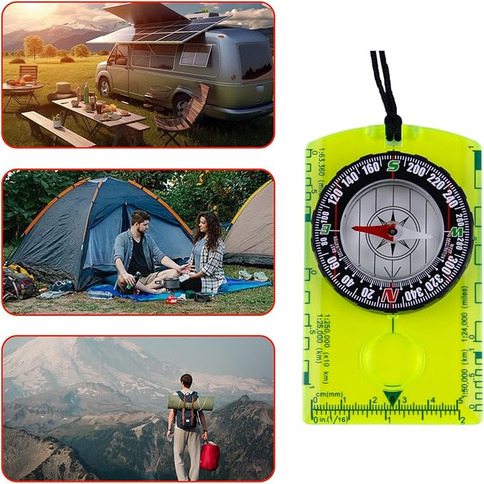 2 Pieces Orienteering Compass