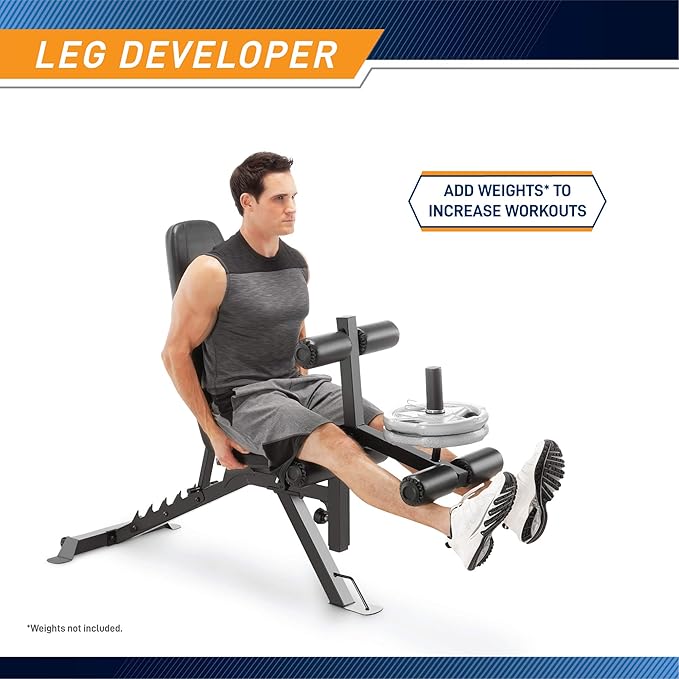 Marcy Adjustable Weight Bench w/Dual Leg Developer