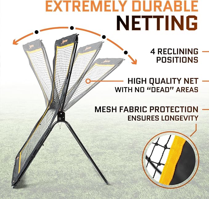 ACELETIQS Lacrosse Rebounder for Backyard 5x7 Feet Baseball