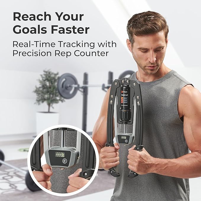 Lifepro Arm Exercise Hydraulic Power Twister Arm and 22-440lbs, Bicep