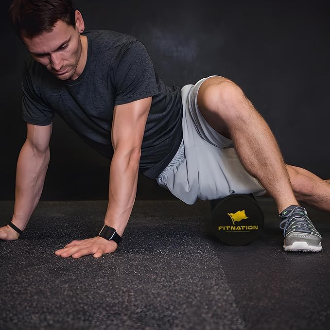 High-Density Foam Muscle Roller – Textured Foam Rollers 18-inch (Medium, 45 x 15 cm)